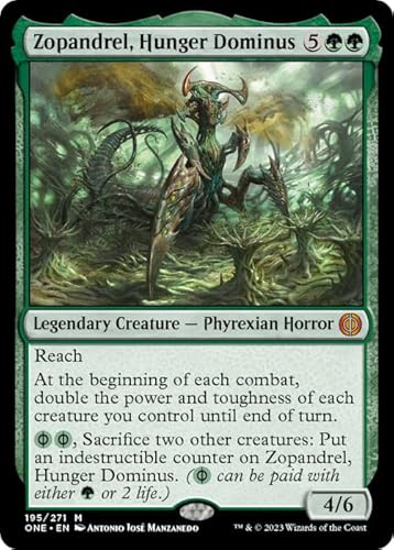 Magic: the Gathering - Zopandrel, Hunger Dominus (195) - Phyrexia: all will be one von Magic: The Gathering