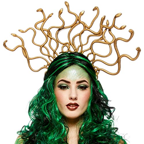 Damen-Kopfbedeckung, Medusa-Design, Schlangen-Design, Kopfbedeckung auf Haarreif von Magic Box