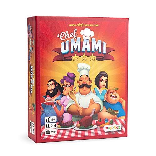 UMAMI MAGICBOX Chef Familienbrettspiel | Kartenspiel für Freunde und Familie | für Kinder ab 8 Jahren und Erwachsene | 2 bis 4 Spieler | garantierter Spaß und Lachen | Dauer 20 min von MagicBox