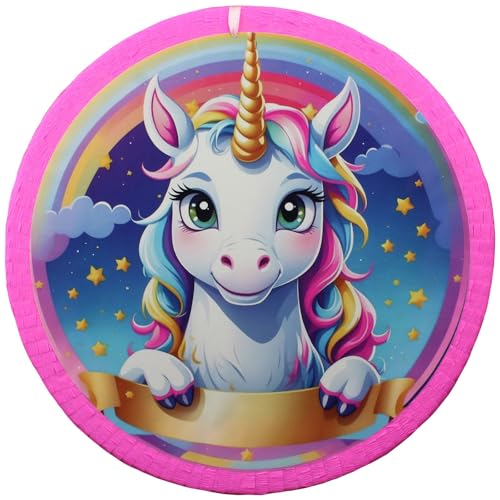 MagicPinatas Pinata Einhorn – Unicorn - Pinata für Jungen zum Geburtstag – Befüllbare Piñata mit Süßigkeiten & Spielzeug – Geschenkfertig in Zellophan verpackt – Partydeko für Kinder & Erwachsene von MagicPinatas