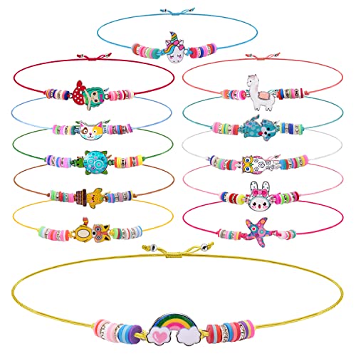 Magicat Premium Armband Mädchen Set I 12 Armbänder I Einhorn, Eule, Blumen I handgemachtes Freundschaftsarmband Kinder für Geburtstag I Perfekt als Mitgebsel oder Mitbringsel Geschenk Schmuck Magicat Premium Armband Mädchen Set I 12 Armbänder I Einhorn, Eule, Blumen I handgemachtes Freundschaftsarmband Kinder für Geburtstag I Perfekt als Mitgebsel oder Mitbringsel Geschenk Schmuck von Magicat