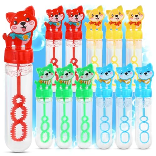 Magicat XL Seifenblasen Set für Kinder 2025 I 12er Pack mit lustigen Welpen-Griffen I 30 ml Seifenblasen Flüssigkeit pro Tube I Ideal für Geburtstage & Garten I Mitgebsel Kindergeburtstag Magicat XL Seifenblasen Set für Kinder 2025 I 12er Pack mit lustigen Welpen-Griffen I 30 ml Seifenblasen Flüssigkeit pro Tube I Ideal für Geburtstage & Garten I Mitgebsel Kindergeburtstag von Magicat