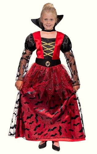 Magicoo Halloween Königin Vampir Kostüm Kinder Mädchen Vampirin (L) von Magicoo