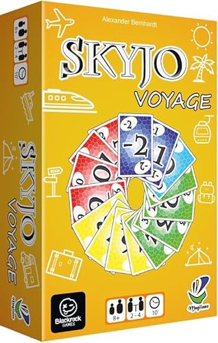 Skyjo Reiseversion – Kartenspiel in französischer Sprache – kompaktes Format – 2 bis 8 Spieler – 105 Karten + Regelheft – schnelles und Familienspiel Skyjo Reiseversion – Kartenspiel in französischer Sprache – kompaktes Format – 2 bis 8 Spieler – 105 Karten + Regelheft – schnelles und Familienspiel von Magilano