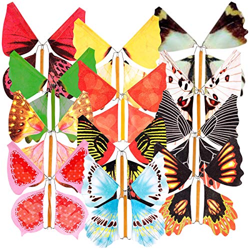 Magix Star Scherzartikel Geburtstag: Scherzartikel Flatternder Schock-Schmetterling, 12er-Set (Junggesellenabschied, als Geschenkidee, Schmetterlinge) von Magix Star