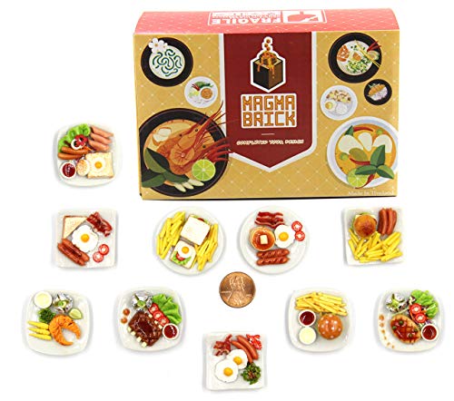 Magma Brick 10 Verschiedene Frühstücks-Sets - Miniatur-Lebensmittel, Tiny Food für Deko-Puppenhaus, Puppenhaus, Diorama Maßstab 1:12, 1/12 Magma Brick 10 Verschiedene Frühstücks-Sets - Miniatur-Lebensmittel, Tiny Food für Deko-Puppenhaus, Puppenhaus, Diorama Maßstab 1:12, 1/12 von Magma Brick