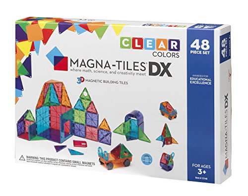 Magna-Tiles 57090 Magnetischen 3D-Bausteinen in klaren Farben, fördert spielerisches Lernen, 48 Stück, Magna-Tiles 57090 Magnetischen 3D-Bausteinen in klaren Farben, fördert spielerisches Lernen, 48 Stück, von Magna-Tiles
