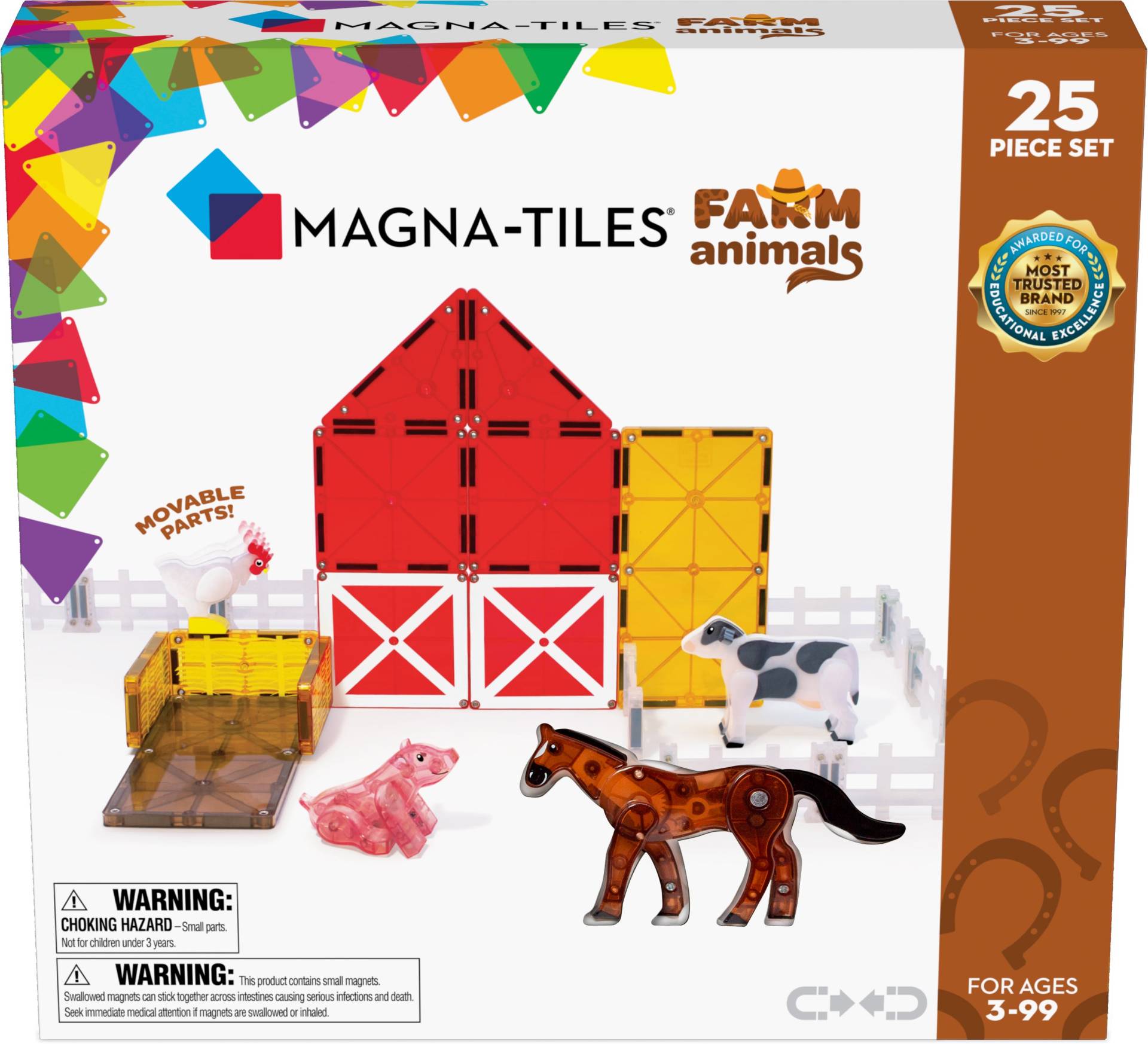 MAGNA-TILES Bauernhoftiere Bausatz 25 Teile MAGNA-TILES Bauernhoftiere Bausatz 25 Teile von MAGNA-TILES