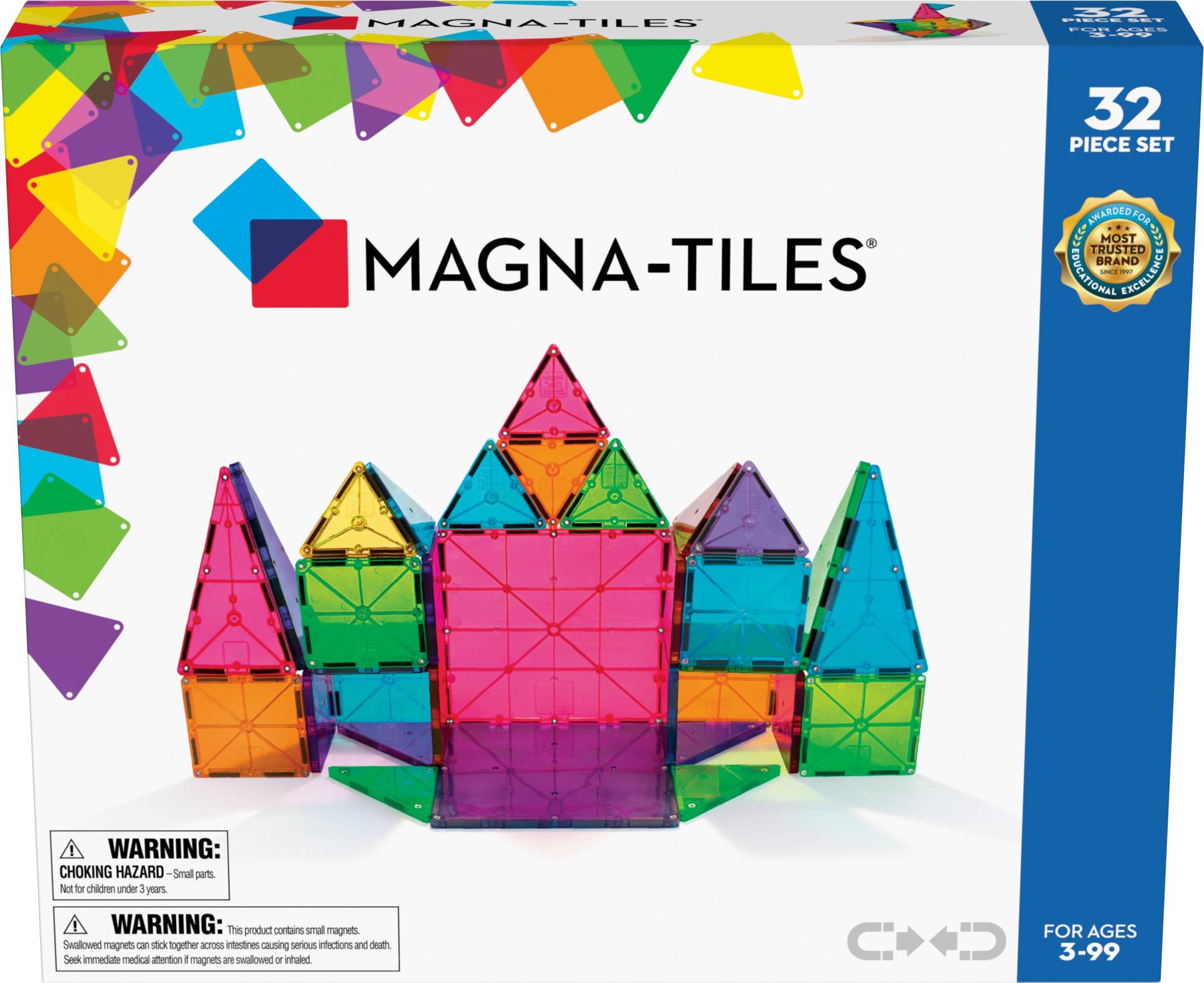 Magna-Tiles Clear Colours Bausatz 32 Teile von Magna Tiles