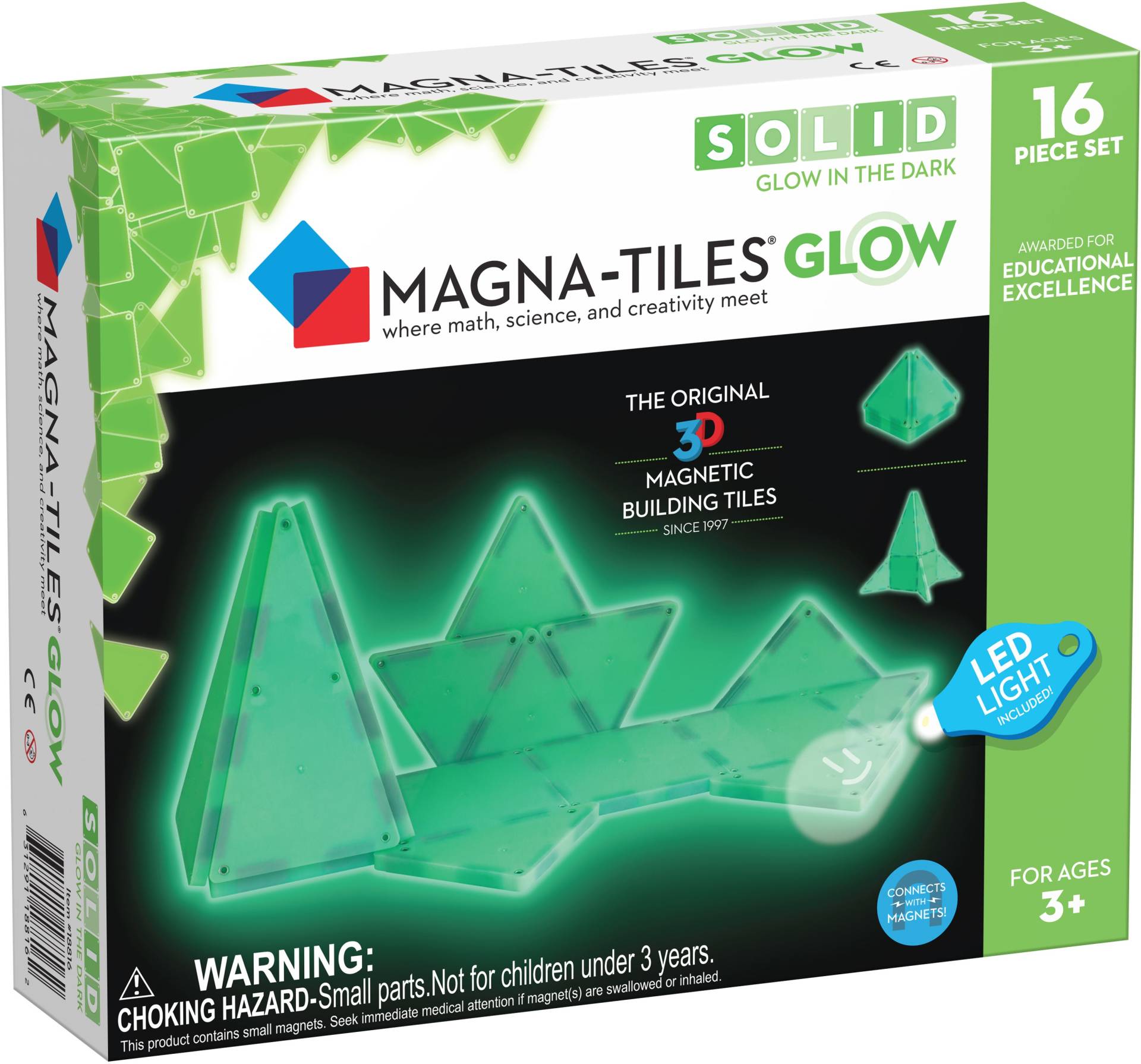 Magna-Tiles Glow Bausatz 16 Teile von Magna Tiles