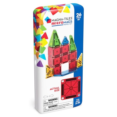 Magna-Tiles microMAGS 26-teiliges Reise-Magnetbauset - Kräftige Farben, die Original Magnetbaumarke Magna-Tiles microMAGS 26-teiliges Reise-Magnetbauset - Kräftige Farben, die Original Magnetbaumarke von Magna-Tiles