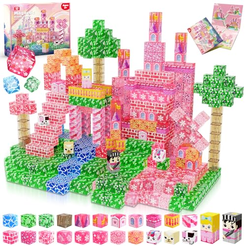 Magnetische Blöcke – 100 Stück magnetische Bausteinwürfel, Magnetblöcke, transparentes Schlossprinzessin-Spielzeug-Bausets für Kinder, STEM Stapelmagnete, Spielzeug, Ostern, Geburtstagsgeschenk für Magnetische Blöcke – 100 Stück magnetische Bausteinwürfel, Magnetblöcke, transparentes Schlossprinzessin-Spielzeug-Bausets für Kinder, STEM Stapelmagnete, Spielzeug, Ostern, Geburtstagsgeschenk für von Magnetopia