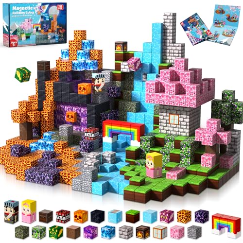 Magneverse Magnetblöcke für Kinder, Jungen und Mädchen, magnetische Bausteine, Würfel, stapelbare Magnete für Kinder, Geburtstagsgeschenke für Jungen und Mädchen ab 3 Jahren, 150 Stück Magneverse Magnetblöcke für Kinder, Jungen und Mädchen, magnetische Bausteine, Würfel, stapelbare Magnete für Kinder, Geburtstagsgeschenke für Jungen und Mädchen ab 3 Jahren, 150 Stück von Magneverse