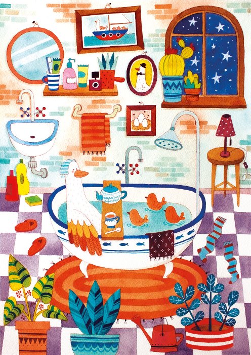 Magnolia Badezeit 1000 Teile Puzzle Magnolia-3904 von Magnolia