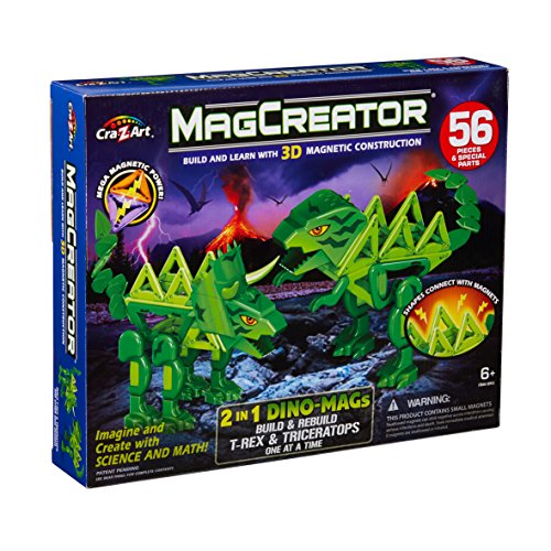 Magtastix 35912 Magcreator 2-in-1 Dinos Mags Spielzeug, Mehrfarbig von CRA-Z-ART