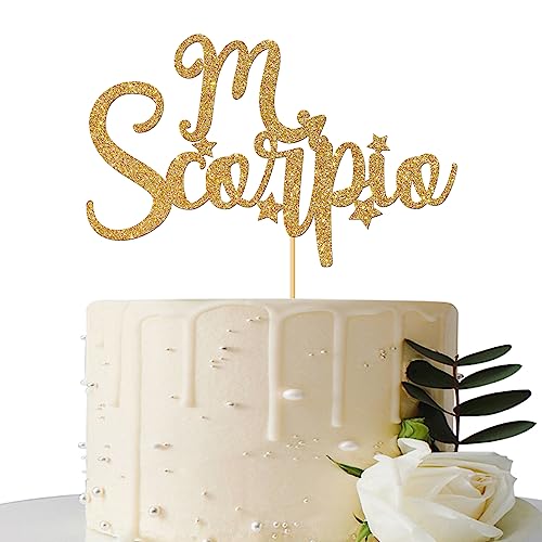 Skorpion Kuchendekoration - Skorpion Jahreszeit Dekor, Skorpion Geburtstag Party Dekor, Sternzeichen Geburtstag Party Dekor Gold Glitter Skorpion Kuchendekoration - Skorpion Jahreszeit Dekor, Skorpion Geburtstag Party Dekor, Sternzeichen Geburtstag Party Dekor Gold Glitter von Maicaiffe