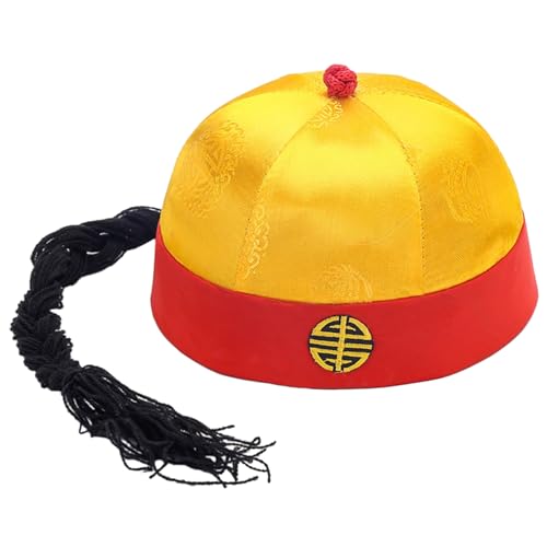 Maigridy Chinesischer Kaiserhut Zhenhuan Zhuan Kostüm orientalische Kopfbedeckung für Kinder, Hut für Cosplay-Kaiser von Maigridy