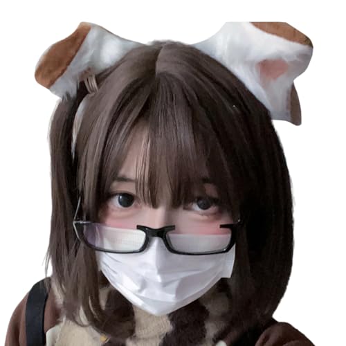 Maigridy Realistische Hunde-Plüschohren, Kopfbedeckung, weiche Tier-Cosplay-Ausrüstung, Party-Kopfbedeckung für Halloween und Themen-Event, Halloween-Kostüm-Zubehör von Maigridy