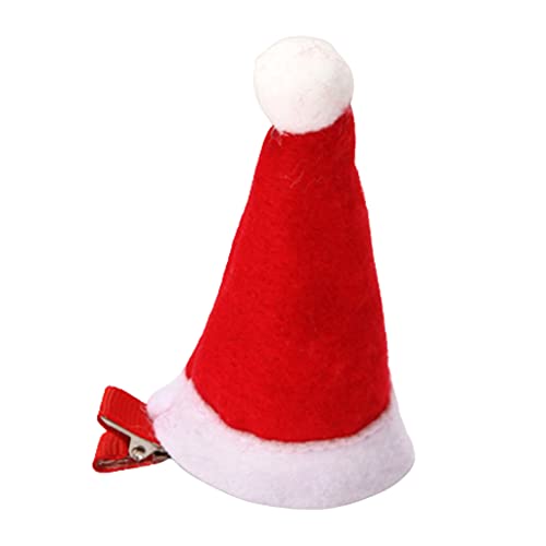 Weihnachtsmannmütze, Entenschnabel-Clip, Haar-Seitenclips, Weihnachts-Kopfbedeckung, niedliche Haarspangen, Hut, Haarspangen, Cartoon-Entenschnabel von Maigridy