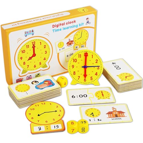 Mailfull Lernuhr Kinder Grundschule Unterrichtsuhren-Set 1. 2. Klasse Uhrzeit Demonstrationsuhr Uhr Lernen für Kinder ab 5 6 7 8 Geschenk zur Einschulung Junge Mädchen Lernmittel Mailfull Lernuhr Kinder Grundschule Unterrichtsuhren-Set 1. 2. Klasse Uhrzeit Demonstrationsuhr Uhr Lernen für Kinder ab 5 6 7 8 Geschenk zur Einschulung Junge Mädchen Lernmittel von Mailfull
