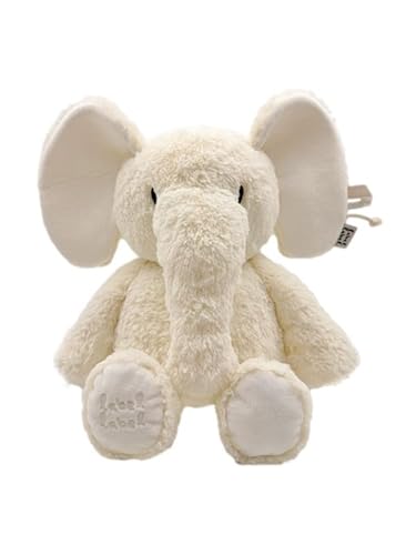 Kuscheltier Elefant „Elly“ L – Elfenbein/Ivory | Großes Stofftier personalisierbar mit Namen | Weiches Geschenk für Babys & Kinder von Mainely