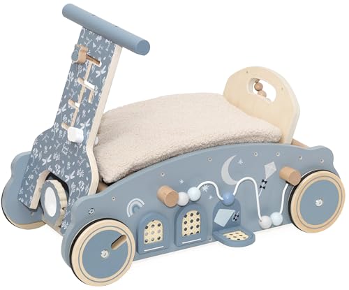 Label Label – 3-in-1 Holzspielzeug Blau – Wippe, Lauflernwagen & Rutschauto in einem – Personalisierbar mit Namensdruck – Multifunktionales Baby & Kleinkindspielzeug ab 12 Monaten Label Label – 3-in-1 Holzspielzeug Blau – Wippe, Lauflernwagen & Rutschauto in einem – Personalisierbar mit Namensdruck – Multifunktionales Baby & Kleinkindspielzeug ab 12 Monaten von Mainely