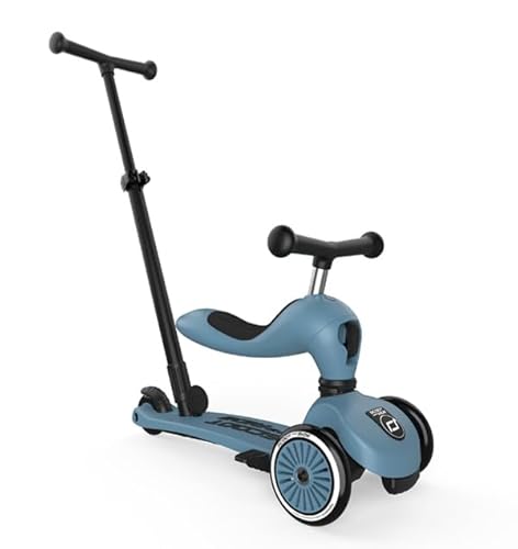 Mainely Scoot and Ride – Highwaykick 1 Push & Go Steel | 2in1 Kinderroller mit Sitz & Eltern-Schiebestange | höhenverstellbar, sicher & stabil | Personalisierbar mit Namen Mainely Scoot and Ride – Highwaykick 1 Push & Go Steel | 2in1 Kinderroller mit Sitz & Eltern-Schiebestange | höhenverstellbar, sicher & stabil | Personalisierbar mit Namen von Mainely