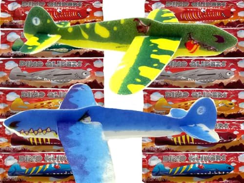 Maines 12 x Styropor Flieger Dinosaurier Flugzeug Glider Gleiter Wurfgleiter 22 cm Maines 12 x Styropor Flieger Dinosaurier Flugzeug Glider Gleiter Wurfgleiter 22 cm von Maines