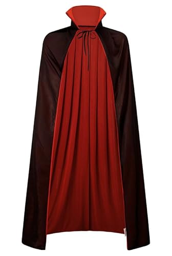 Mainfini Herren Karneval Kostüm Cosplay Mittelalter Umhang Stand Collar Party Dress Up Maskerade 160CM Mainfini Herren Karneval Kostüm Cosplay Mittelalter Umhang Stand Collar Party Dress Up Maskerade 160CM von Mainfini