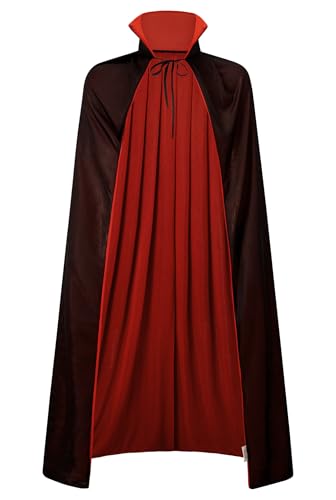 Mainfini Herren Vampir Umhang Erwachsene Karneval Kostüm Cosplay Maskerade Cape 150CM Mainfini Herren Vampir Umhang Erwachsene Karneval Kostüm Cosplay Maskerade Cape 150CM von Mainfini