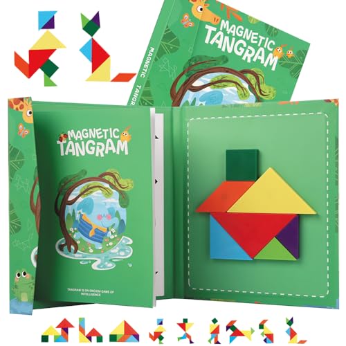 Maison Julia - Lernspiel Montessori für Kinder ab 3 Jahren, Logik, Feinmotorik, Spielzeug für Kinder 3 Jahre, 4 Jahre, Reisespiel, Kinder, Geburtstag, Weihnachten, Kinder, Tangram-Puzzle. Maison Julia - Lernspiel Montessori für Kinder ab 3 Jahren, Logik, Feinmotorik, Spielzeug für Kinder 3 Jahre, 4 Jahre, Reisespiel, Kinder, Geburtstag, Weihnachten, Kinder, Tangram-Puzzle. von Maison Julia