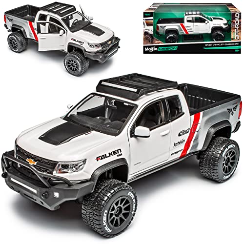 Chevrolet Colorado ZR2 Pick-Up Weiss Tuning 2. Generation Ab 2012 1/27 1/24 Maisto Modell Auto von Maisto Chevrolet