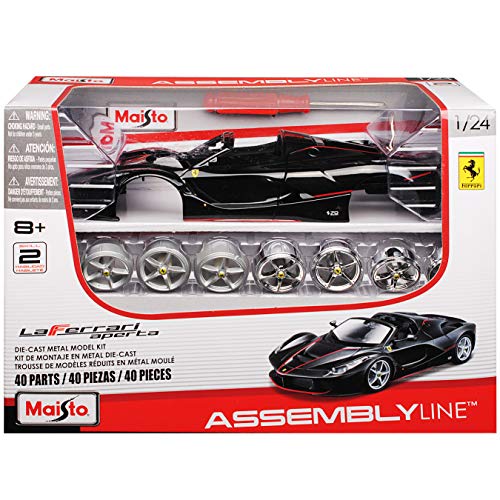 Ferrari Aperta Laferrari Cabrio Schwarz Ab 2016 1 Bausatz Kit 1/24 Modell Auto mit individiuellem Wunschkennzeichen von Maisto Ferrari