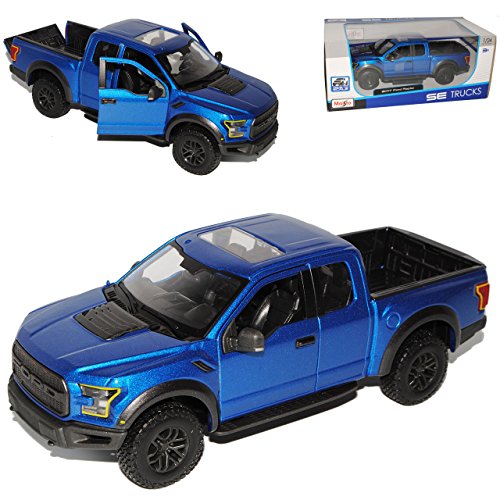 Ford F*150 Raptor Blau Pick-Up 13. Generation Ab 2014 Version 2017 1/24 Maisto Modell Auto mit individiuellem Wunschkennzeichen Ford F*150 Raptor Blau Pick-Up 13. Generation Ab 2014 Version 2017 1/24 Maisto Modell Auto mit individiuellem Wunschkennzeichen von Maisto Ford