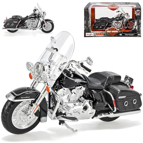 HarIey Davdson FLHRC Road King Classic Schwarz 2013 1/12 Maisto Modell Motorrad mit individiuellem Wunschkennzeichen von Maisto HarIey Davdson
