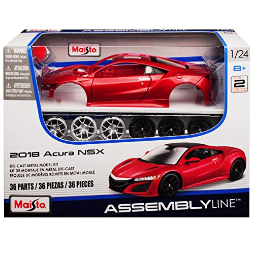 Hon-da Acura NSX Coupe Rot Neues Modell Ab 2016 Bausatz Kit 1/24 Maisto Modell Auto von Maisto Hon-da
