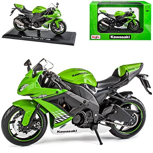Maisto Kawasaki Kawasak. Ninja ZX-10R Grün Ab 2004 mit Sockel 1/12 Motorrad Maisto Kawasaki Kawasak. Ninja ZX-10R Grün Ab 2004 mit Sockel 1/12 Motorrad von Maisto Kawasaki