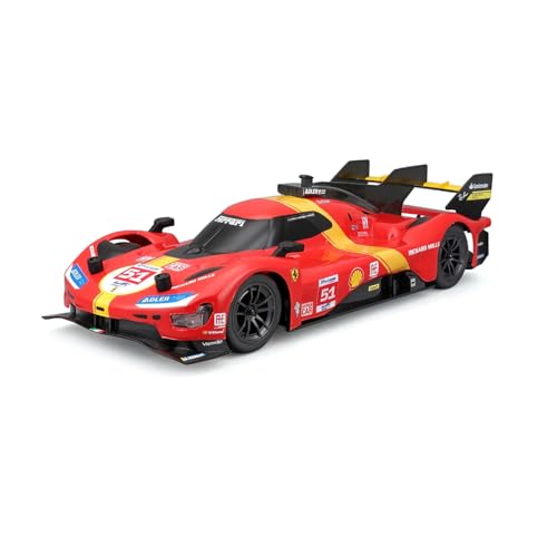 Maisto Tech - Radio Control Ferrari 499P LMH #51 2023 - Realistisches Modellauto im Maßstab 1:16 mit Funksteuerung, Batterie und USB-Ladung, offizielle Ferrari-Lizenz, empfohlenes Alter ab 8 Jahren von Maisto Lamborgihini
