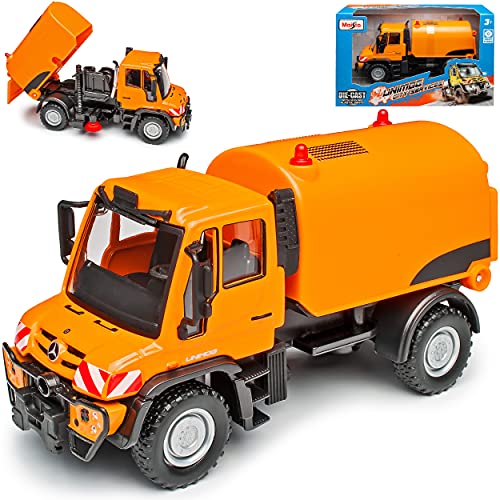Mercedes-B Unimog Orange Müllfahrzeug ca 1/43 Modell Auto mit individiuellem Wunschkennzeichen Mercedes-B Unimog Orange Müllfahrzeug ca 1/43 Modell Auto mit individiuellem Wunschkennzeichen von Maisto Mercedes-Benz