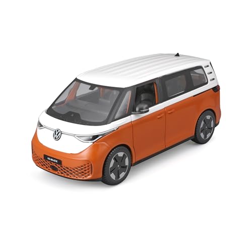 2023 ID.Buzz Van Orange und Weiß Special Edition Serie 1/24 Druckguss Modellauto 32914OR von Maisto Models