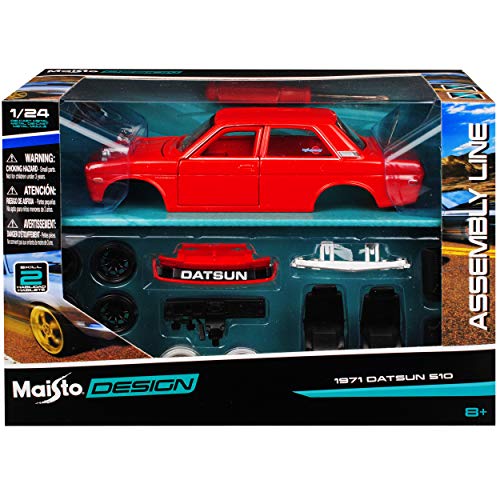 Datsun Nisan Bluebird 510 Rot 1971 Bausatz Kit 1/24 Maisto Modell Auto Datsun Nisan Bluebird 510 Rot 1971 Bausatz Kit 1/24 Maisto Modell Auto von Maisto Nissan