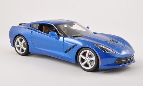Chevrolet Corvette Stingray (C7), met.-blau , 2013, Modellauto, Fertigmodell, Maisto 1:18 von Maisto