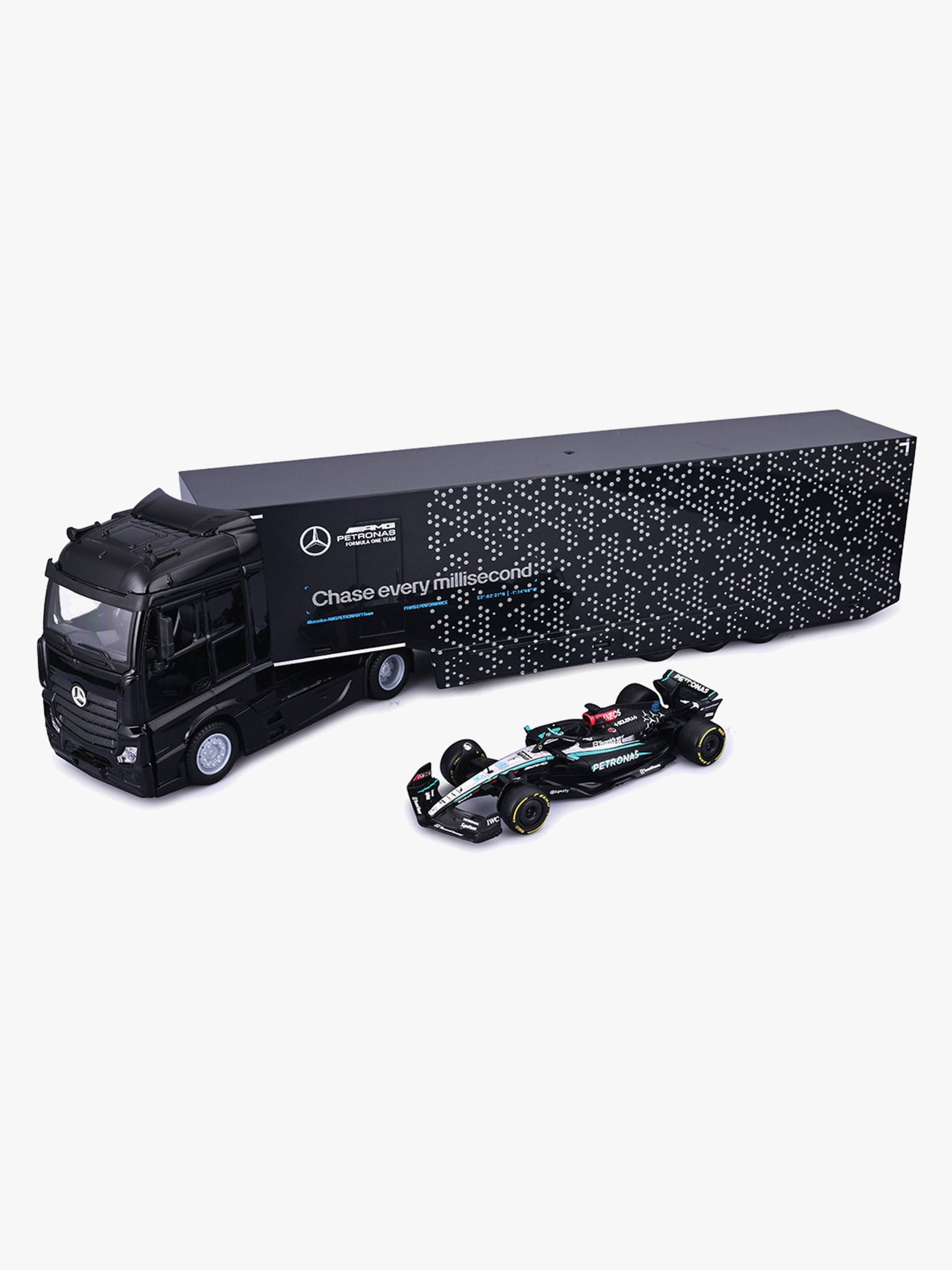 F1 Mercedes AMG Racing Transportset mit W15 Russell #63 1:43 F1 Mercedes AMG Racing Transportset mit W15 Russell #63 1:43 von Maisto