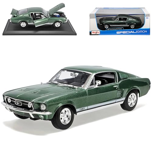 Maisto Ford Mustang Fastback GTA Coupe GrÜn 1967 Basis FÜr Shelby Gt500 Eleanor Special Edition 31166 1/18 Modellauto Modell Auto Maisto Ford Mustang Fastback GTA Coupe GrÜn 1967 Basis FÜr Shelby Gt500 Eleanor Special Edition 31166 1/18 Modellauto Modell Auto von koenig-tom