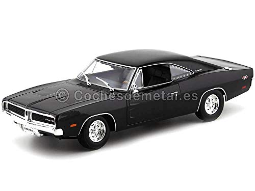 Maisto 1/18 Scale Diecast Model Car 31387 - 1969 Dodge Charger R/T - Black von Maisto