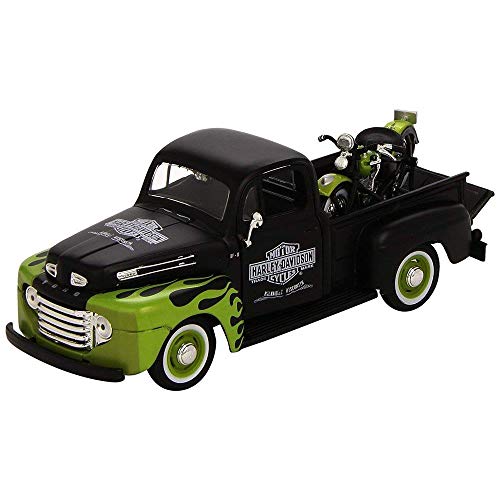 Maisto 1:24 Ford F-1 Pickup 1948 + FL Panhead 1948 schwarz grün Maisto 1:24 Ford F-1 Pickup 1948 + FL Panhead 1948 schwarz grün von Maisto