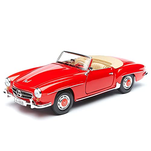 Maisto Mercedes 190SL '55, Modellauto mit Federung, Maßstab 1:18, Türen und Motorhaube beweglich, Fertigmodell, lenkbar, 24 cm, rot (531824) Maisto Mercedes 190SL '55, Modellauto mit Federung, Maßstab 1:18, Türen und Motorhaube beweglich, Fertigmodell, lenkbar, 24 cm, rot (531824) von Bauer Spielwaren