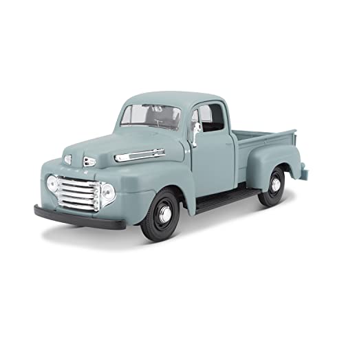 Maisto Ford F1 Pickup (1948): Modellauto im Maßstab 1:25, Türen und Heckklappe zum Öffnen, 20 cm, rot (531935) von Maisto