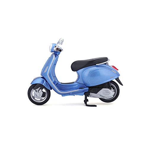 Maisto Vespa Primavera 150: Originalgetreues Motorrollermodell im Maßstab 1:12, 17 cm, blau (532721) von Bburago