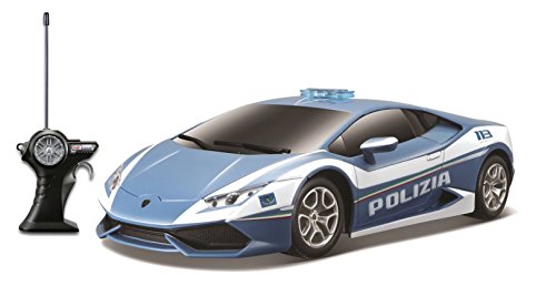 Maisto 581271 - Ferngesteuertes Modellauto 1:14 Lamborghini Huracan LP 610-4 Polizei, blau von Maisto